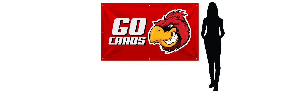 Go Cardinals Standard Size Vinyl Banner | Banners.com